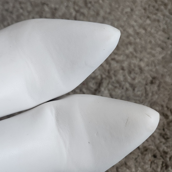 Shein 70s White Heeled Boots - Picture 6 of 7
